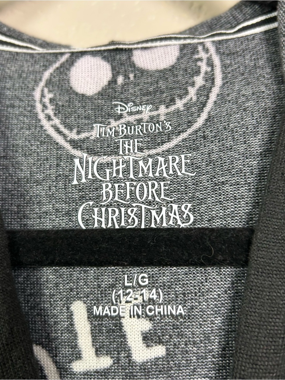 Choose 5 for $30 Disney Black 'Creepy Cute' Hooded Nightshirt with Pastel Faces - Picture 2 of 16